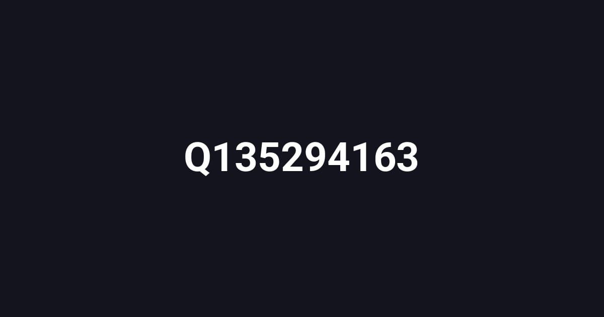 Q135294163