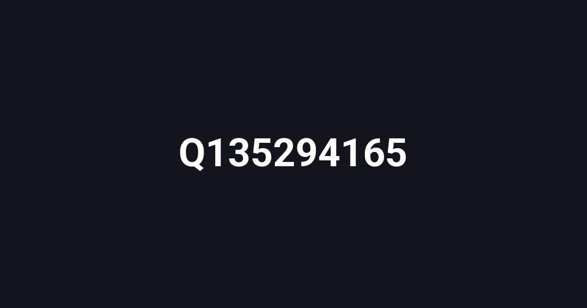 Q135294165