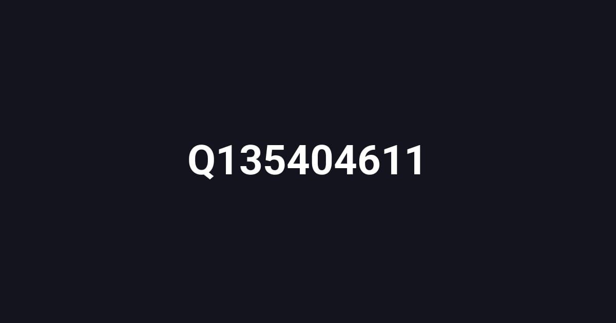 Q135404611