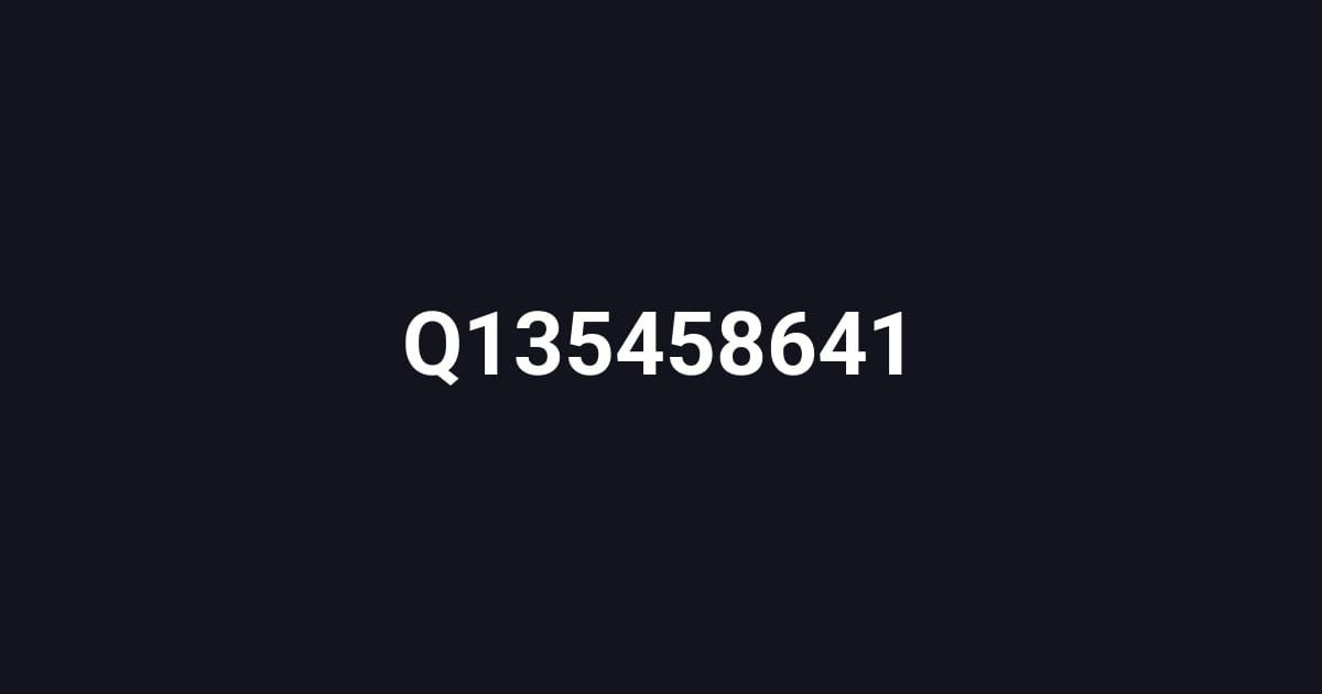 Q135458641