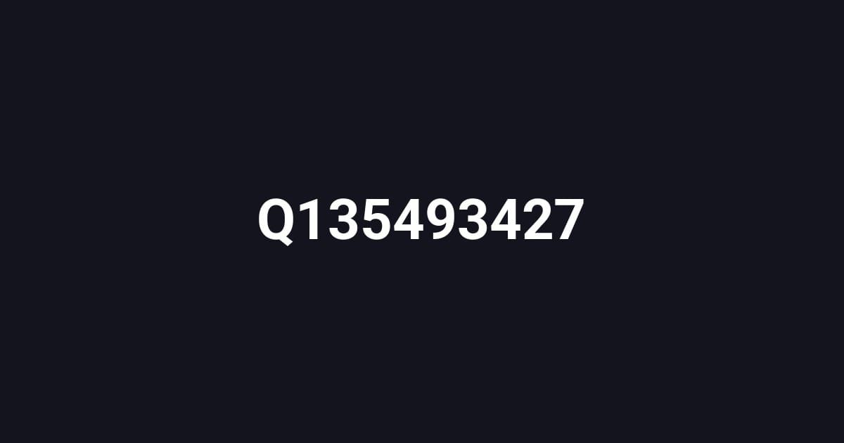 Q135493427
