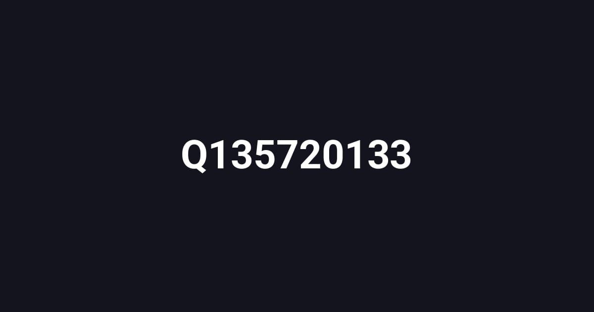 Q135720133