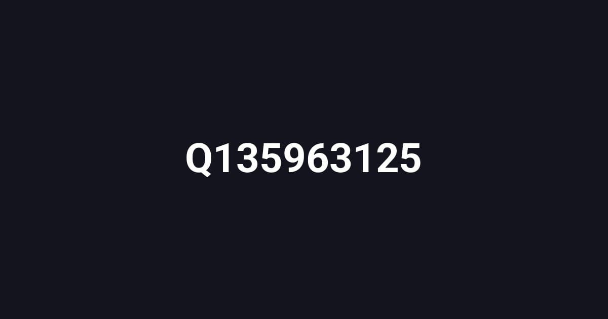 Q135963125