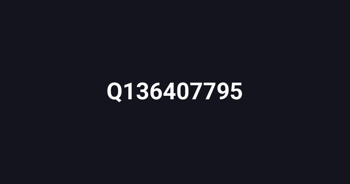 Q136407795