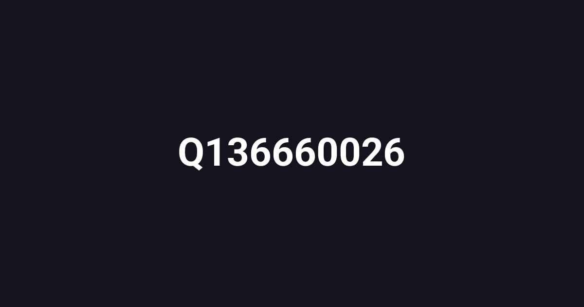 Q136660026
