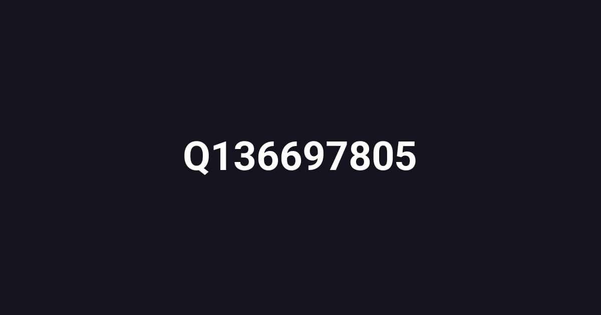 Q136697805