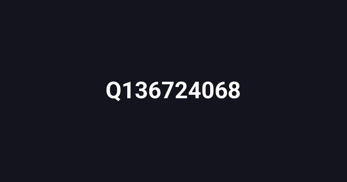 Q136724068