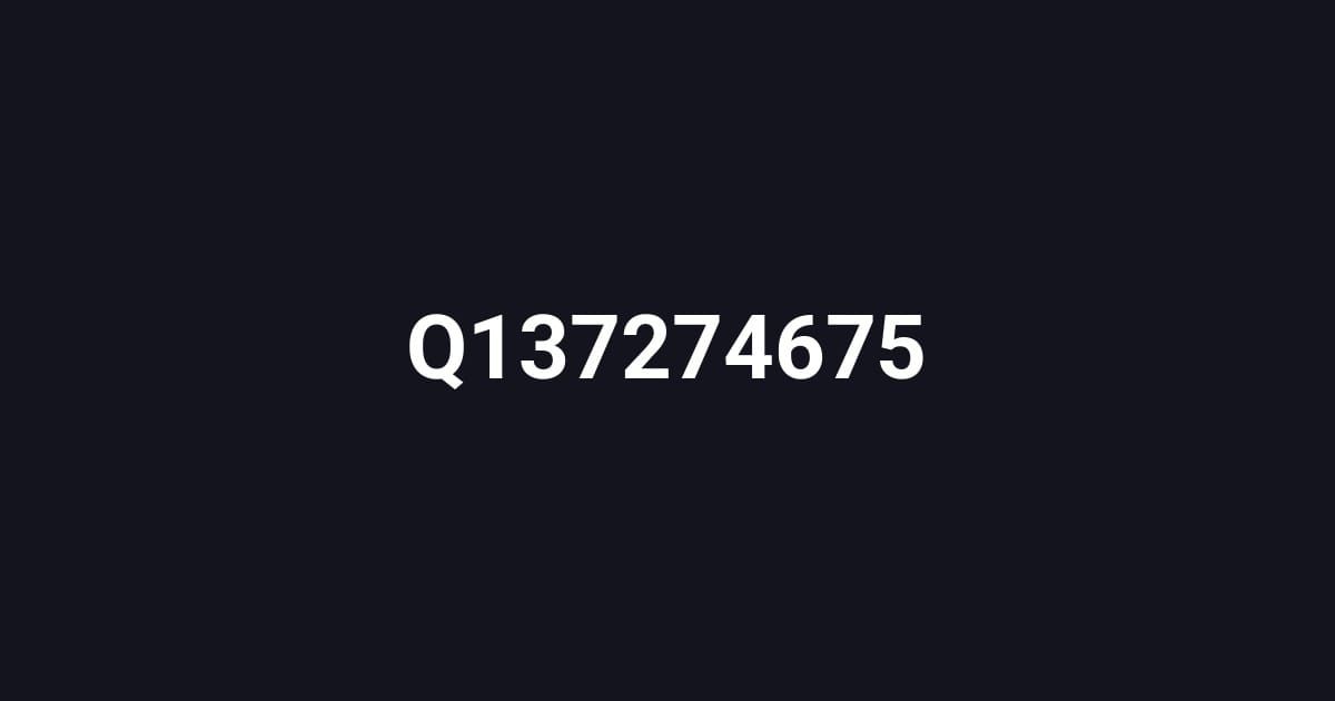 Q137274675
