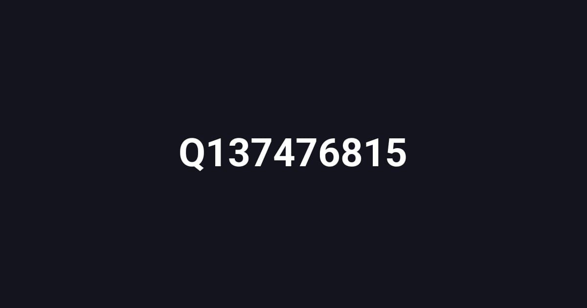 Q137476815