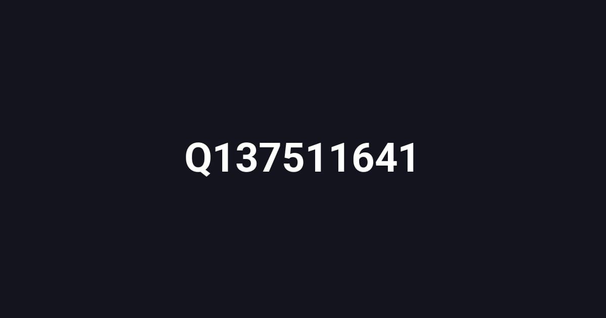 Q137511641