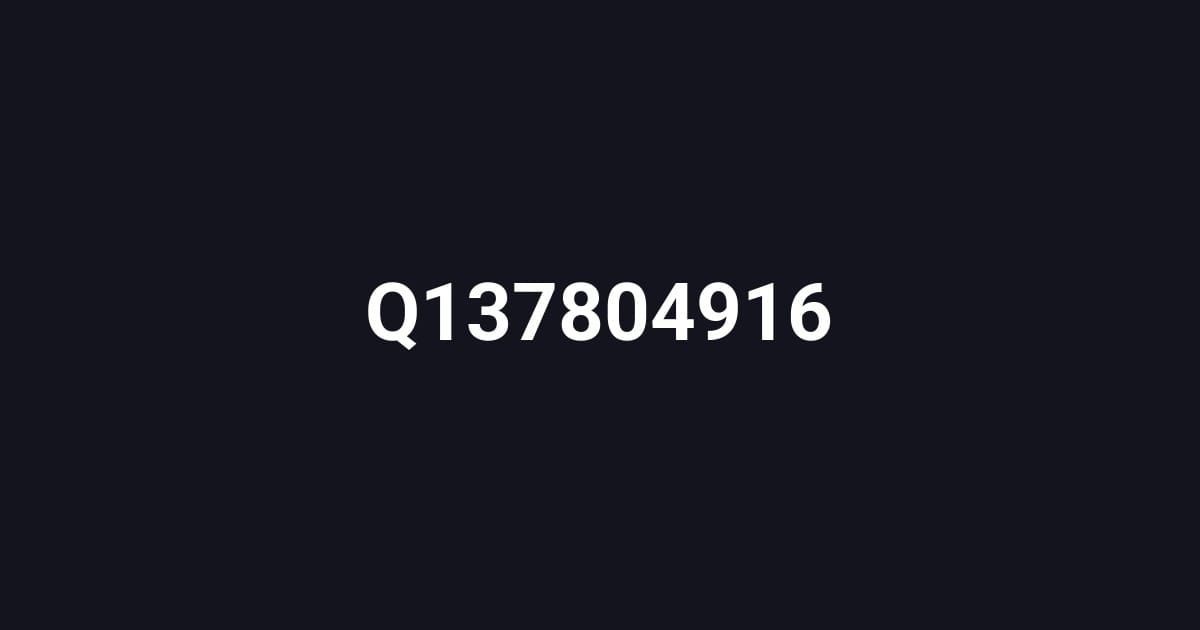 Q137804916