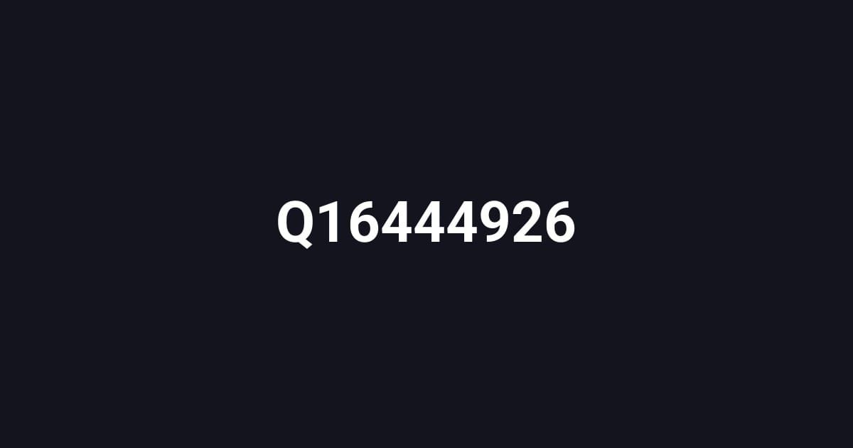 Q16444926