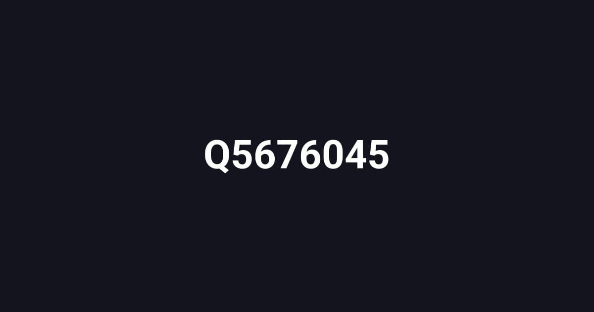 Q5676045