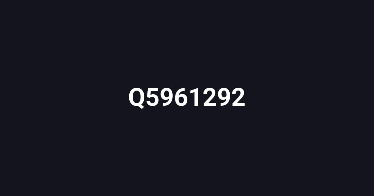 Q5961292