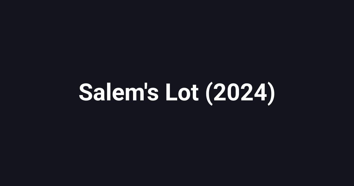 Salem's Lot (2024)