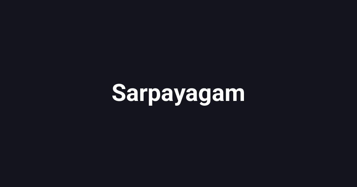 Sarpayagam