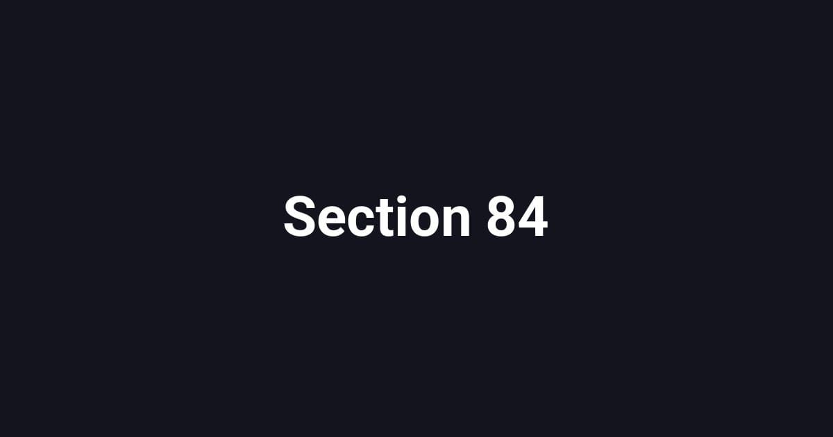 Section 84