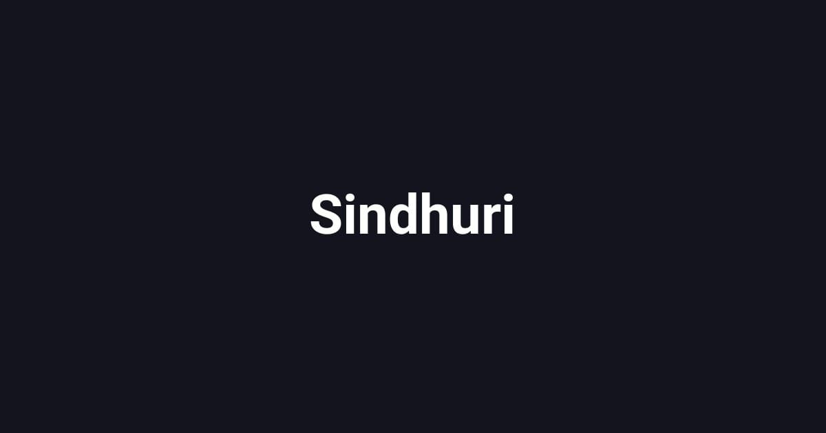 Sindhuri