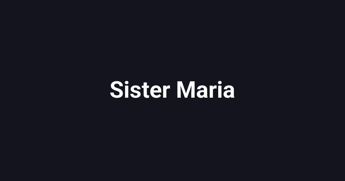 Sister Maria