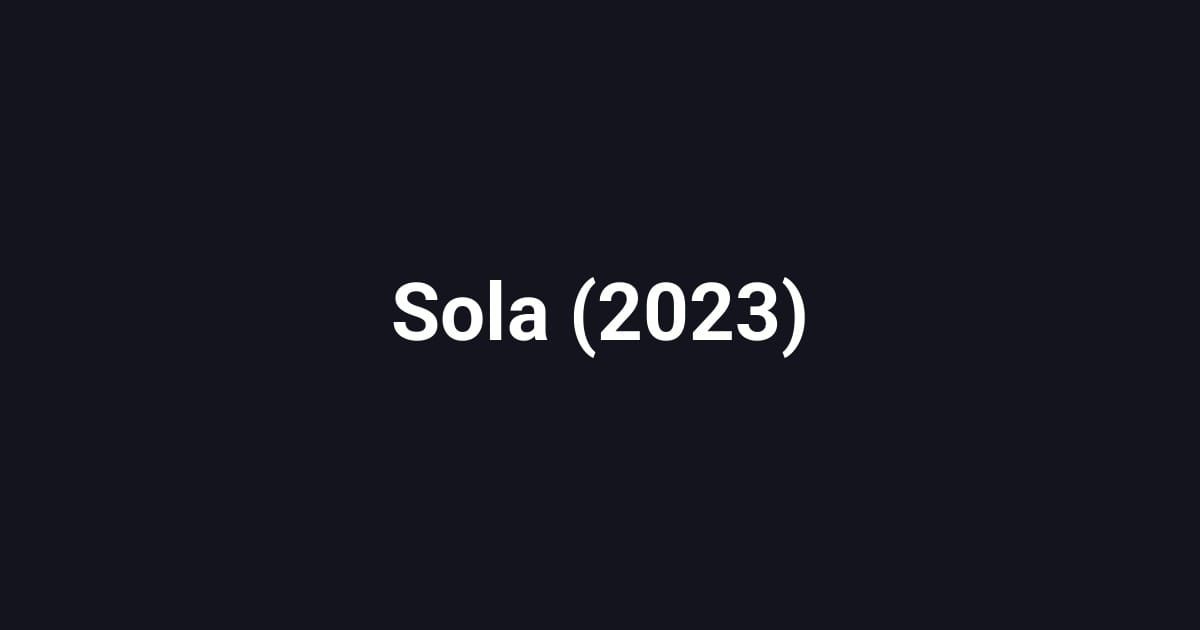 Sola (2023)