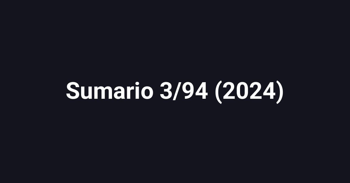 Sumario 3/94 (2024)