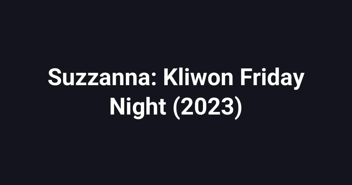 Suzzanna: Kliwon Friday Night (2023)