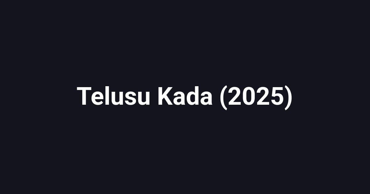Telusu Kada (2025)
