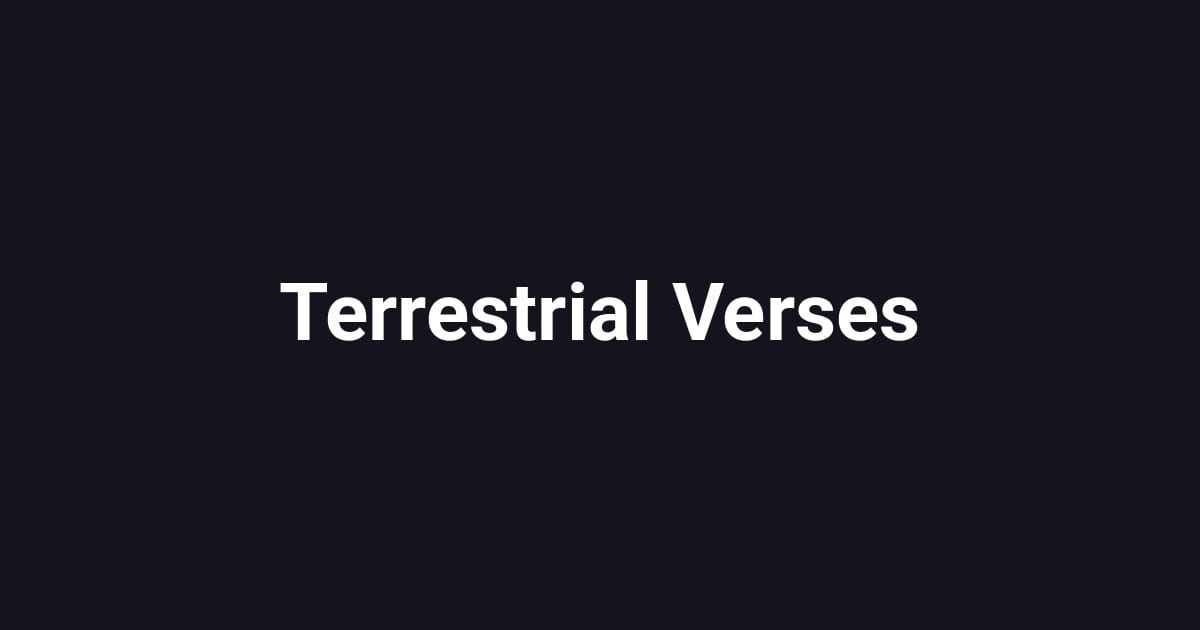 Terrestrial Verses
