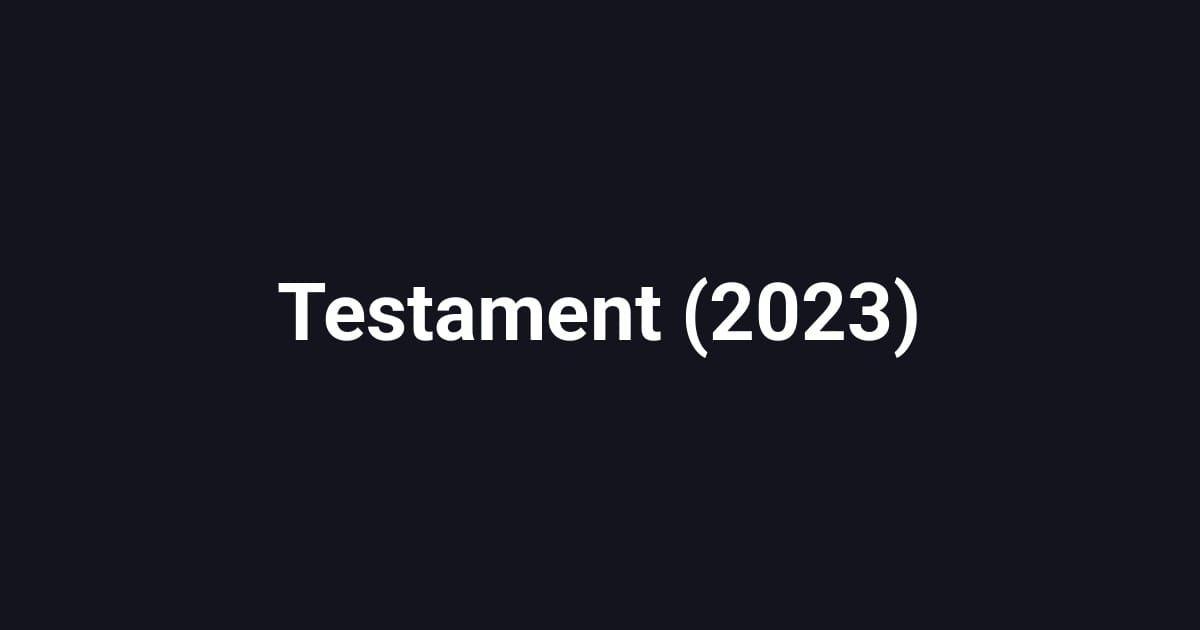 Testament (2023)