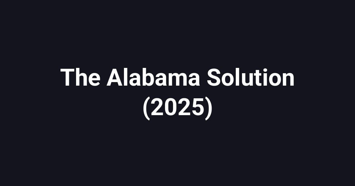 The Alabama Solution (2025)