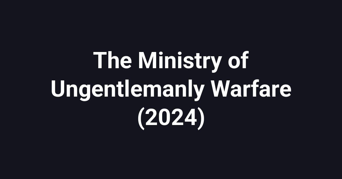 The Ministry of Ungentlemanly Warfare (2024)