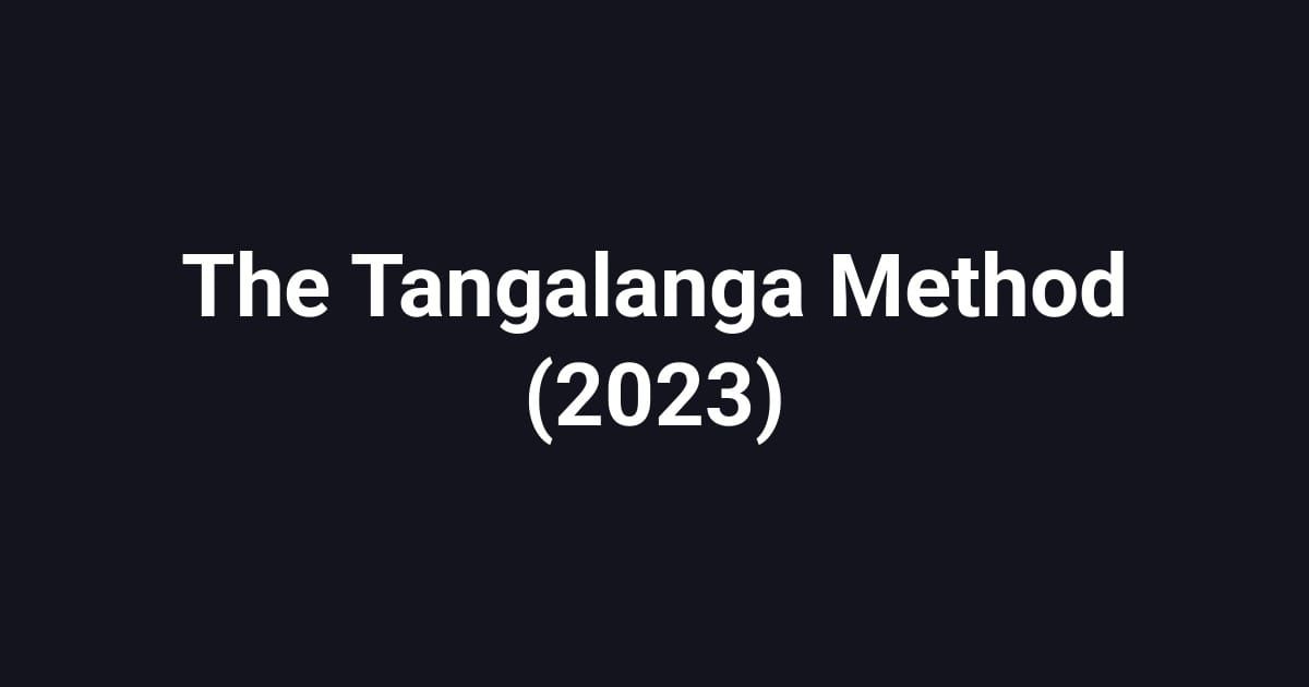 The Tangalanga Method (2023)