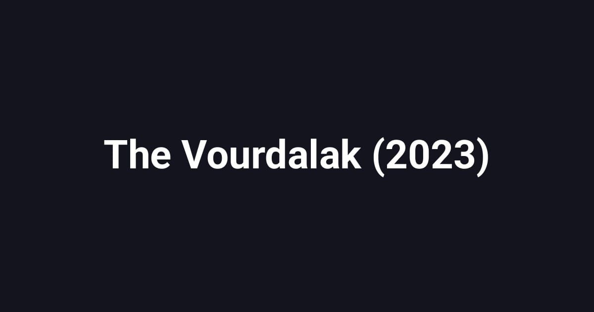 The Vourdalak (2023)