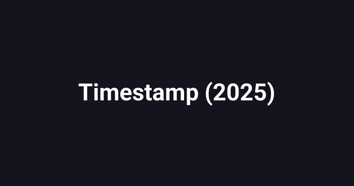 Timestamp (2025)
