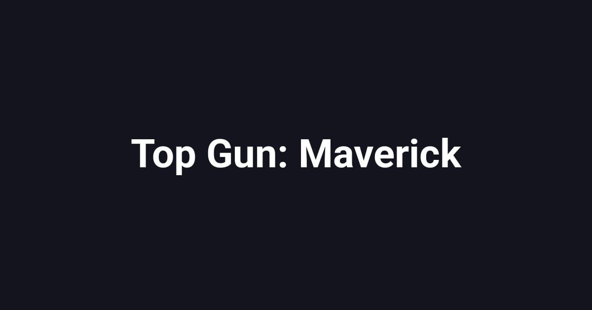 Top Gun: Maverick