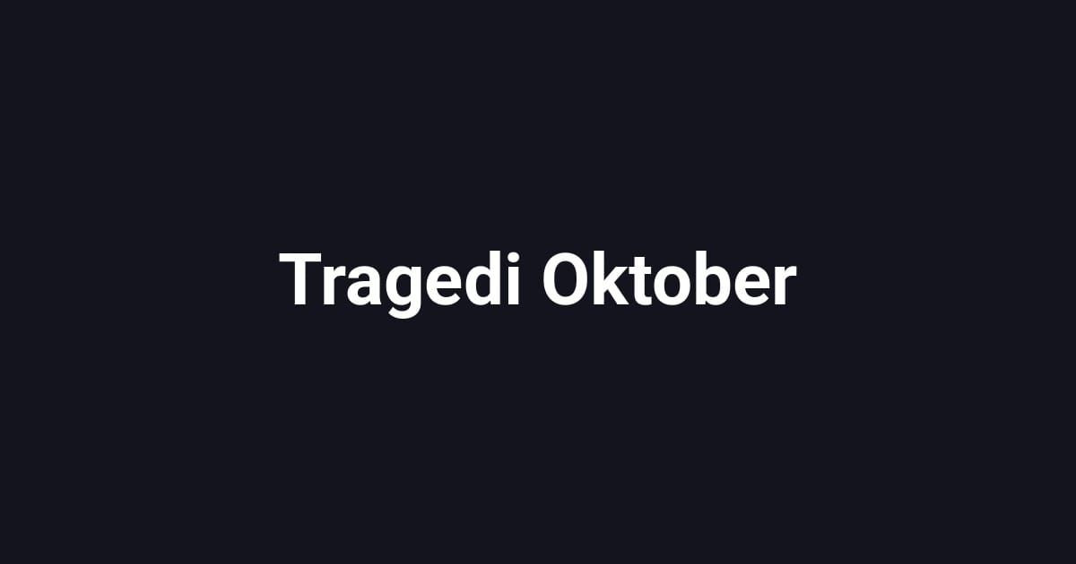 Tragedi Oktober