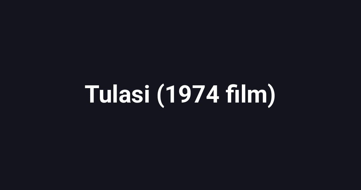 Tulasi (1974 film)