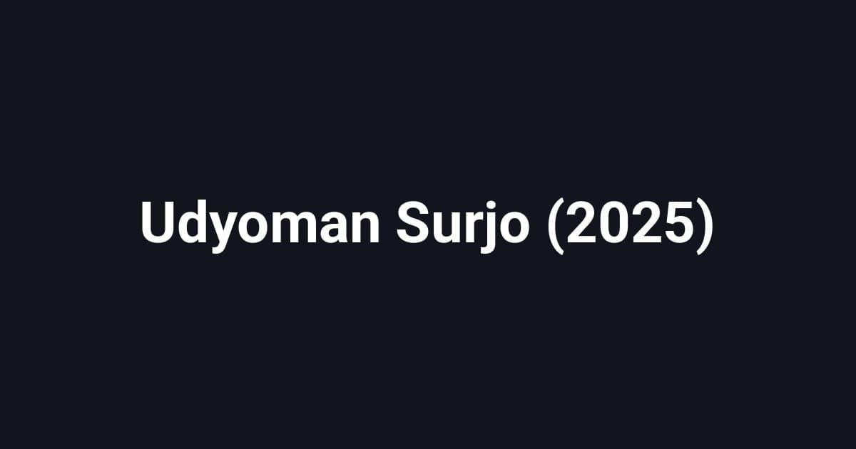 Udyoman Surjo (2025)