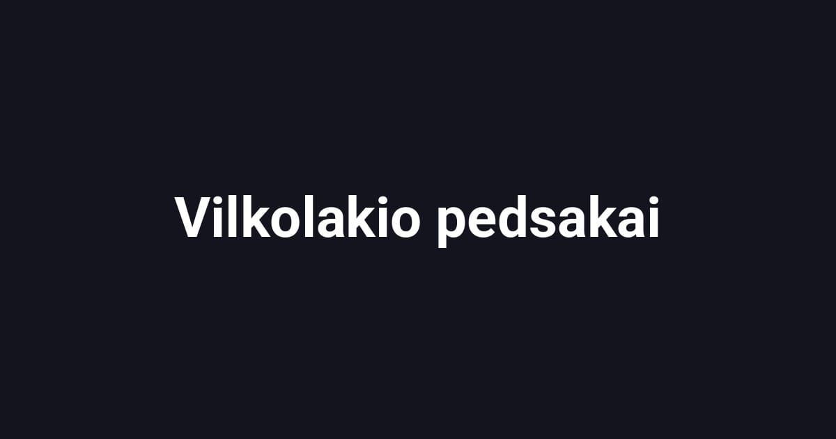 Vilkolakio pedsakai
