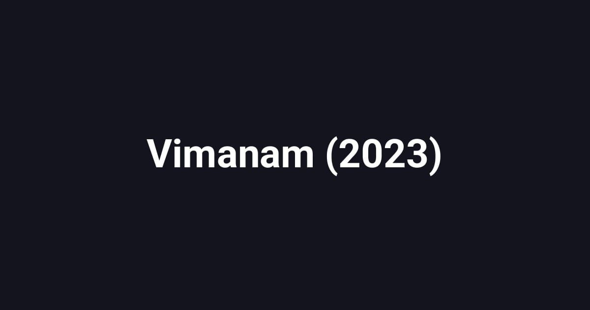 Vimanam (2023)