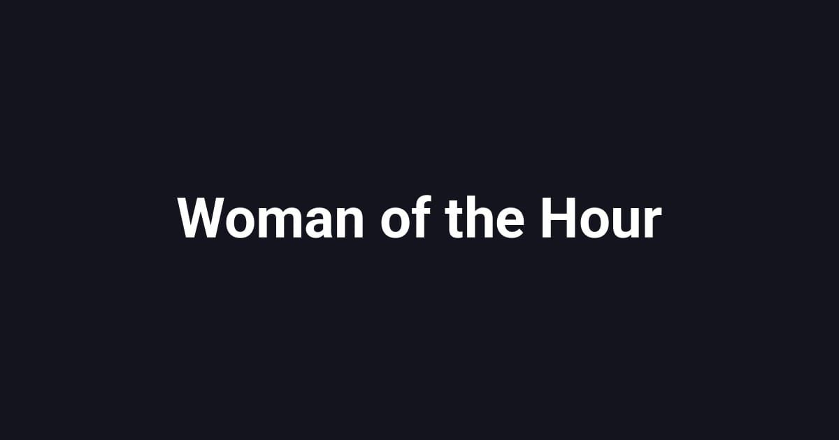 Woman of the Hour