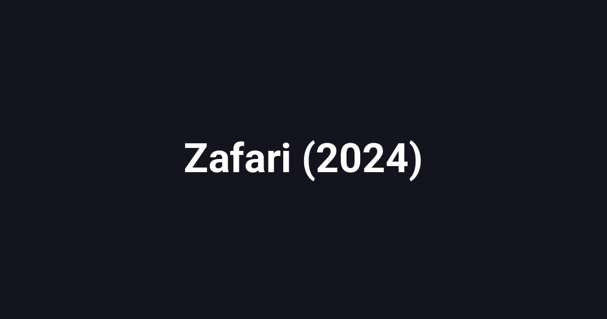 Zafari (2024)