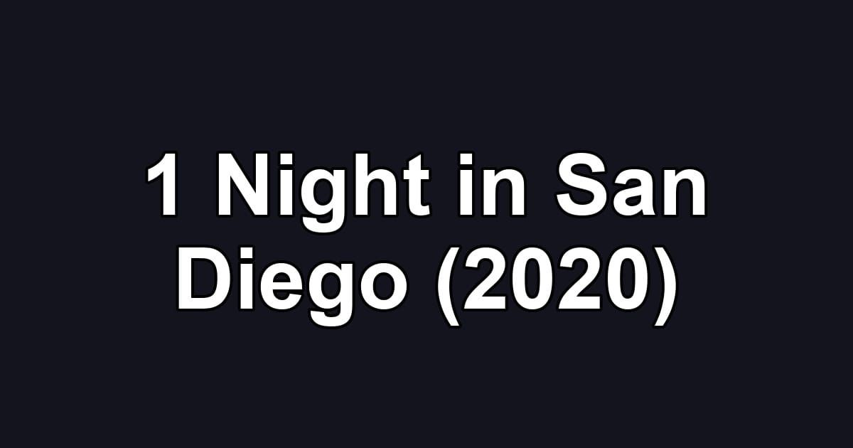 1 Night in San Diego (2020)