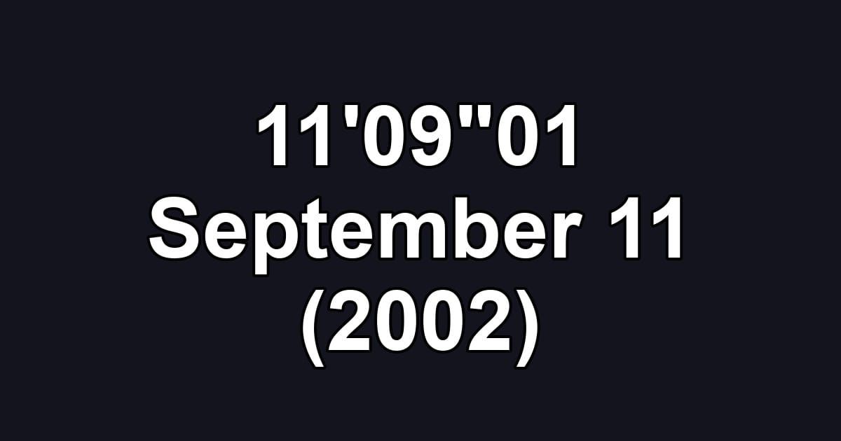 11'09"01 September 11 (2002)