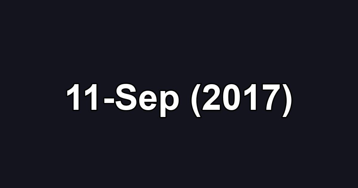 11-Sep (2017)
