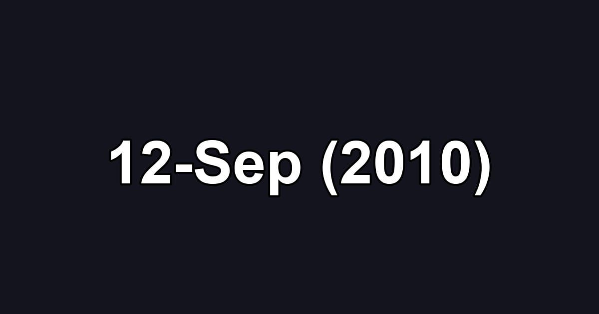 12-Sep (2010)