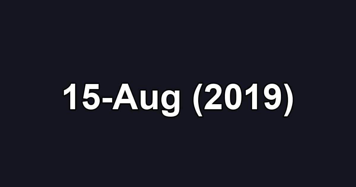15-Aug (2019)