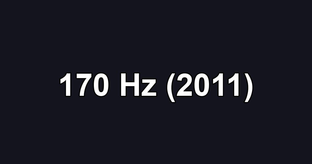 170 Hz (2011)
