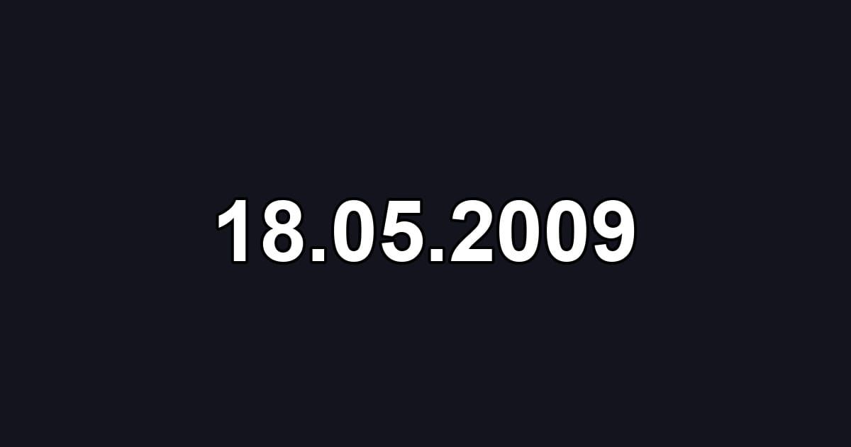 18.05.2009