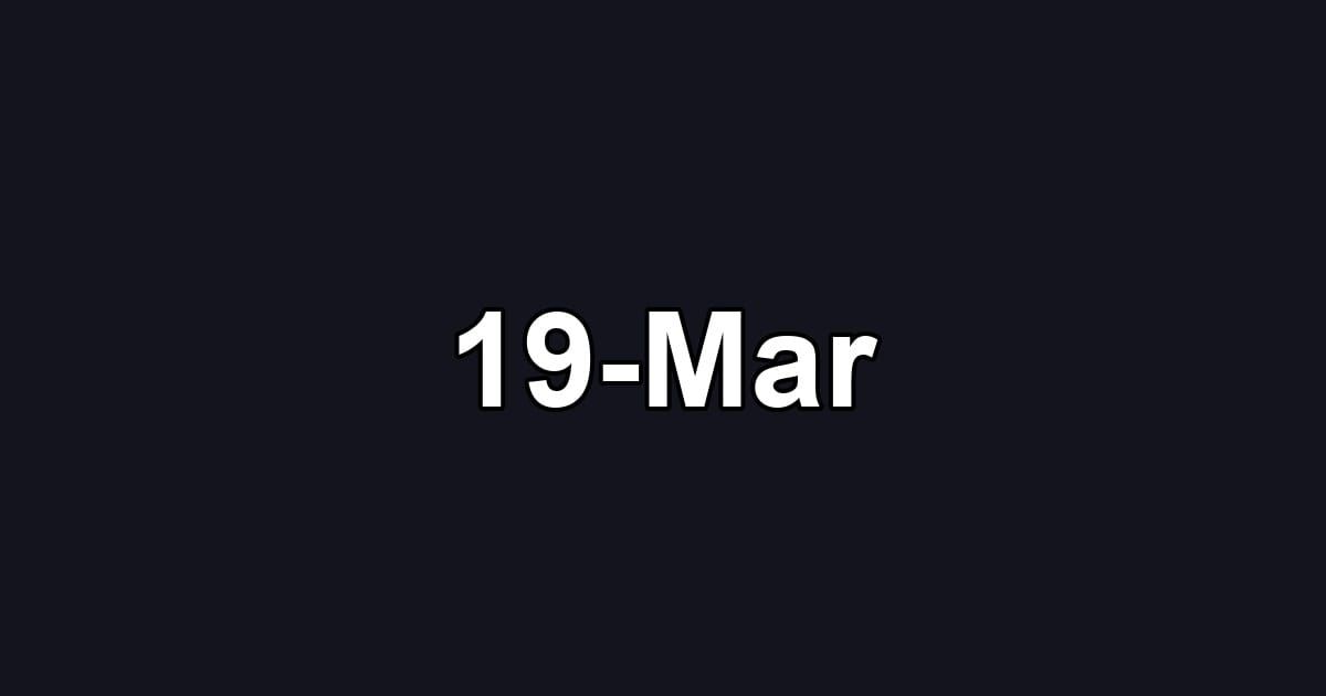 19-Mar